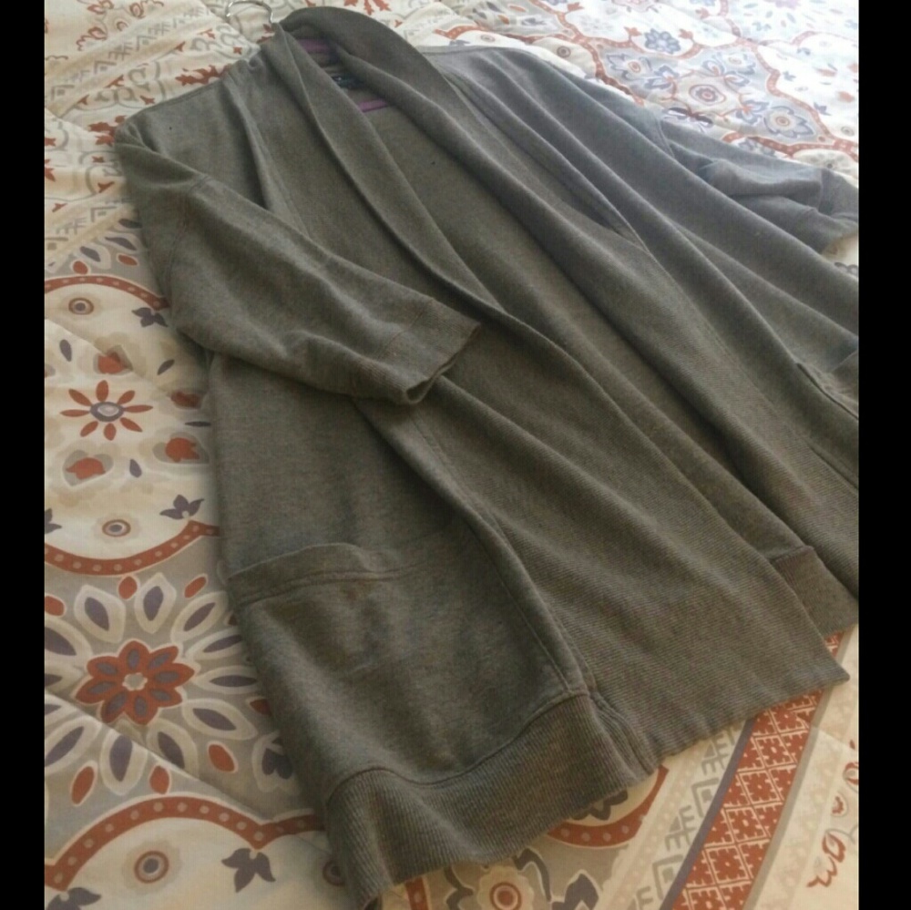 American Eagle Cowl Neck 3/4 Sleeve Flare Cardigan